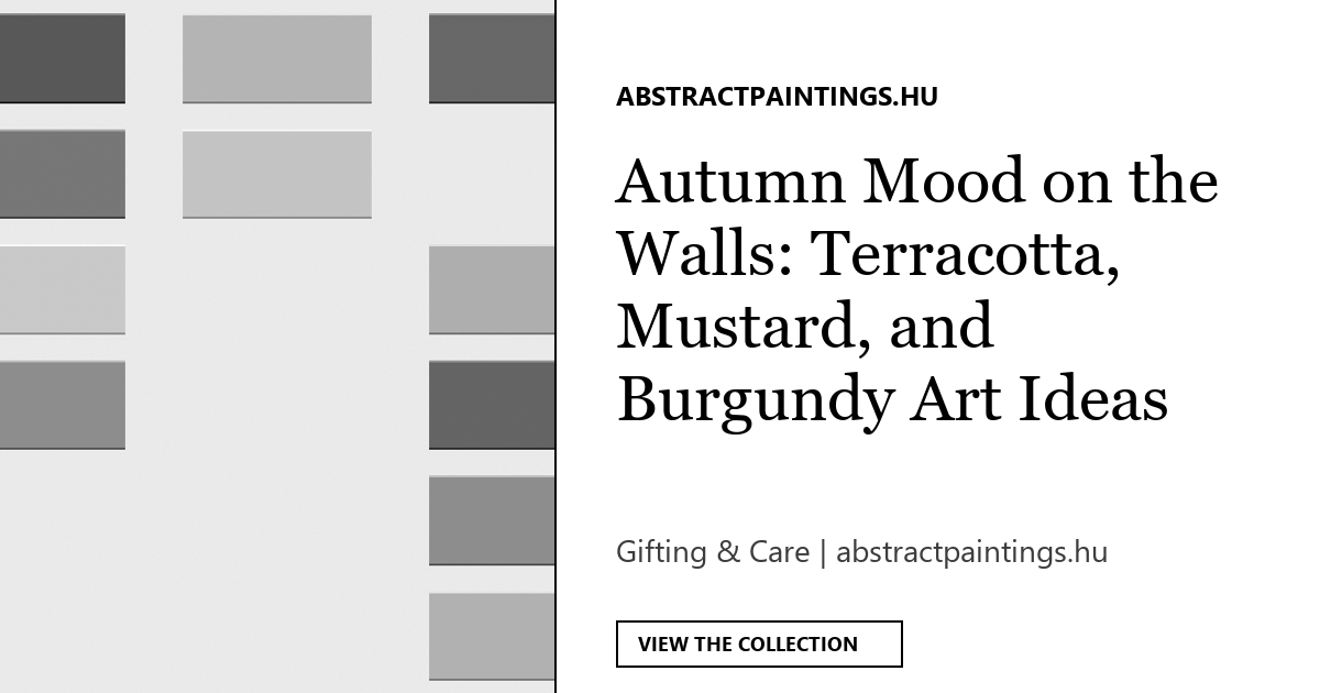 Autumn Mood on the Walls: Terracotta, Mustard, and Burgundy Art Ideas