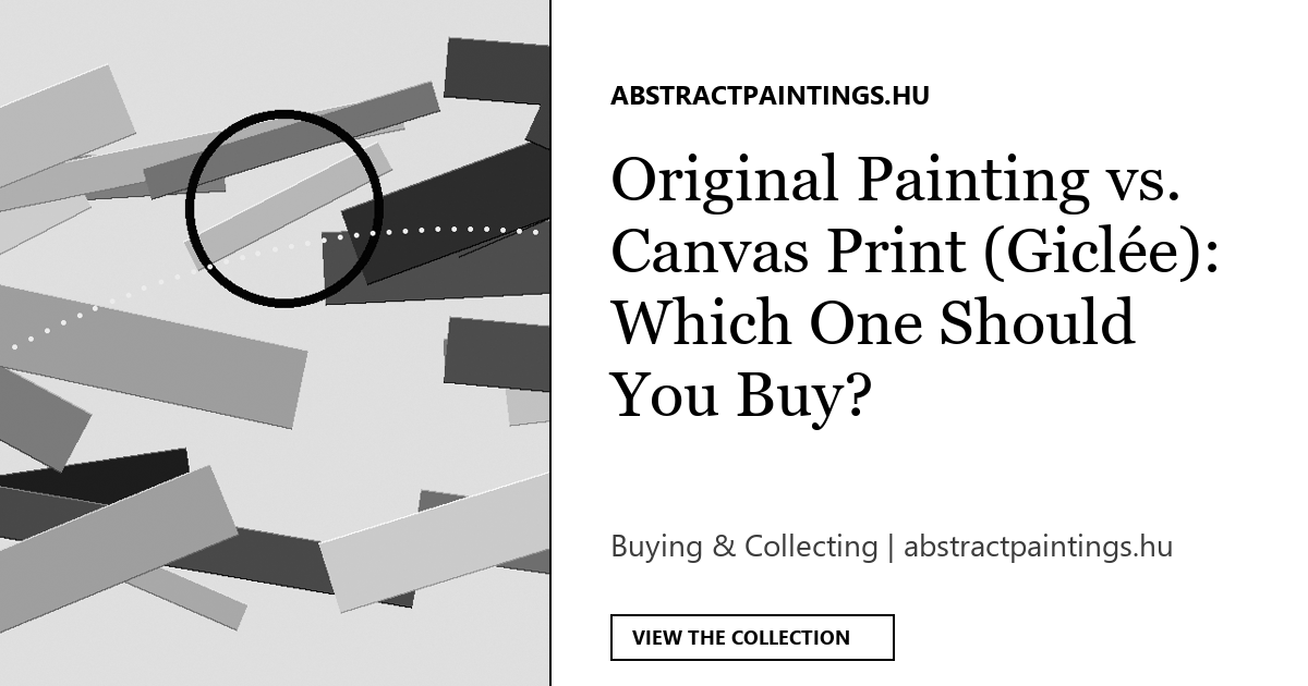 Original Painting vs. Canvas Print (Giclée): Which One Should You Buy?