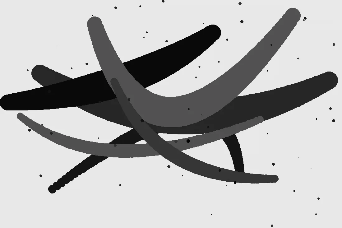 UV-Reactive and Glow-in-the-Dark Paintings: Modern Art for Nightscapes - abstract monochrome illustration