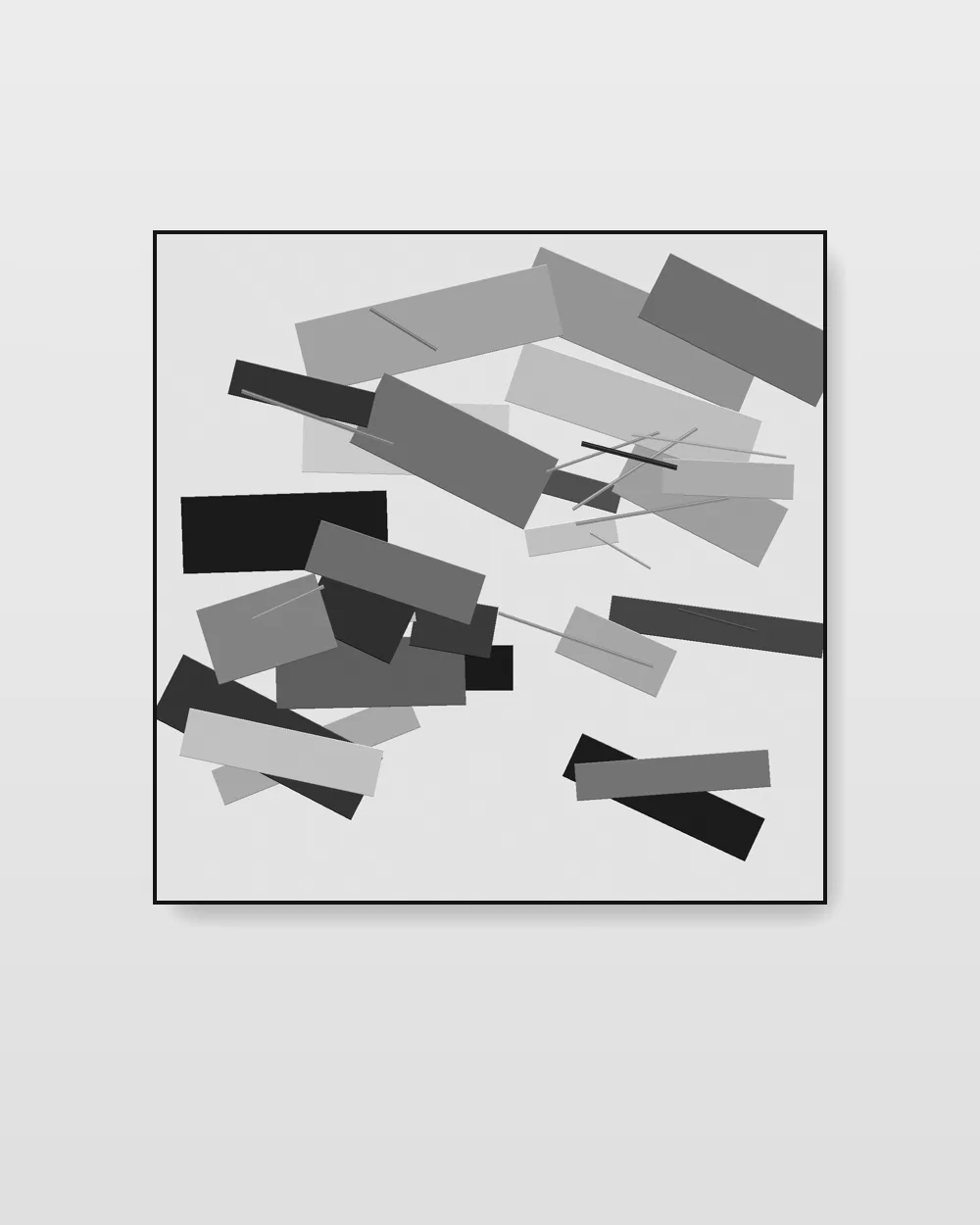 Alabaster Form I, an original impasto texture abstract painting in soft graphite