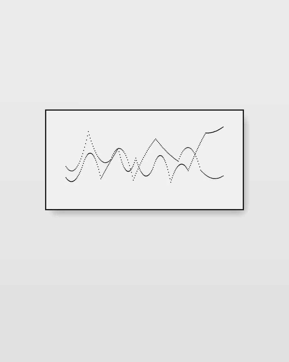 Aperture Interval V, an original line art abstract painting in soft graphite