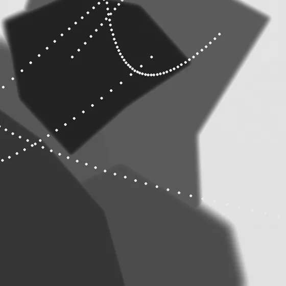 Surface detail 2 of Cadence Cartography No. 2, fluid art texture in misty pale grey
