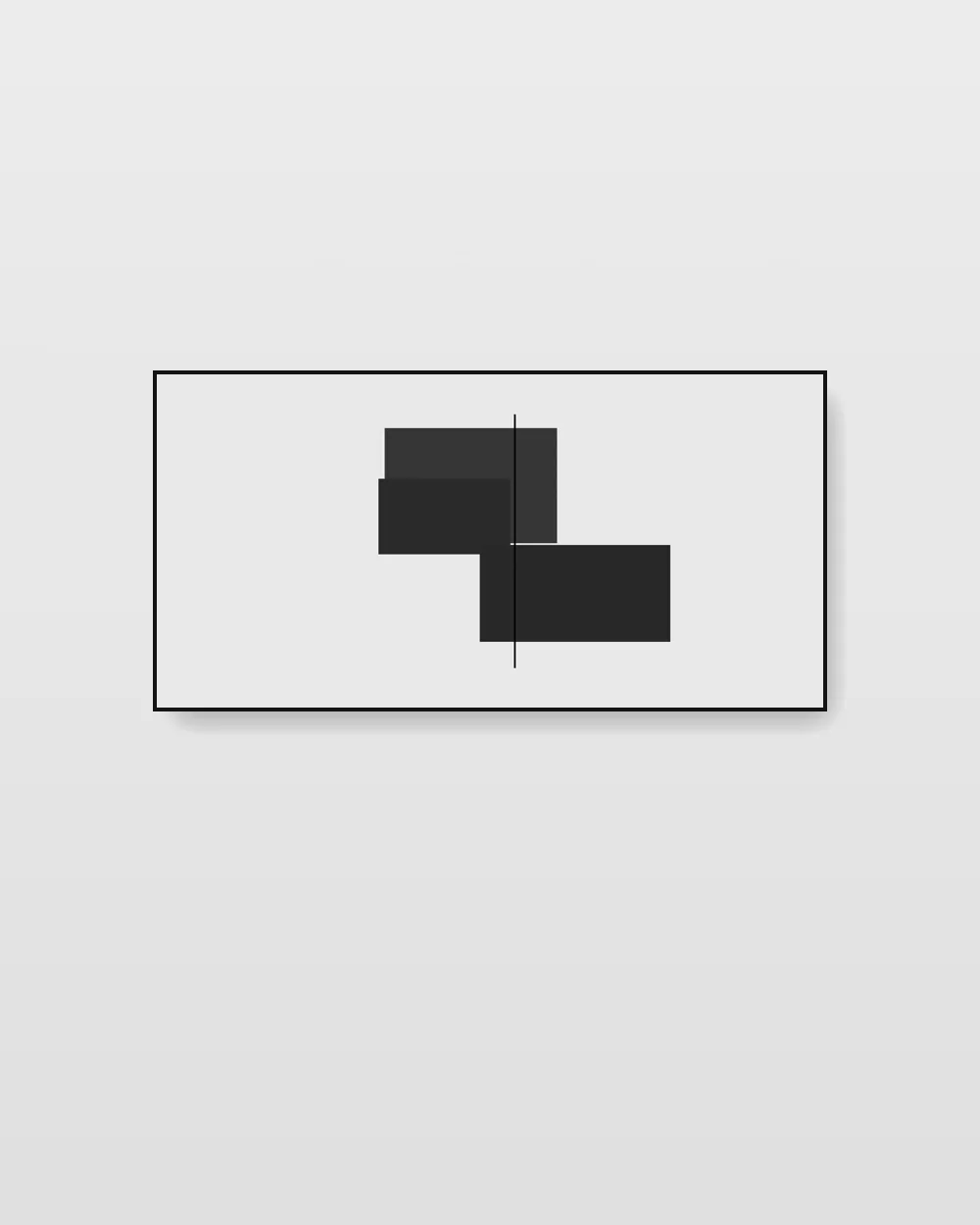 Fallow Impression No. 3, an original minimalist abstract painting in deep charcoal grey