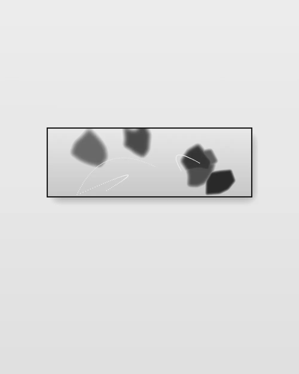 Ivory Terrain IV, an original fluid art abstract painting in high-contrast black and white
