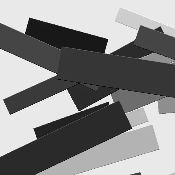 Surface detail 2 of Meridian Plane I, palette knife texture in high-contrast black and white