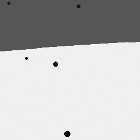 Surface detail 2 of Monochrome Current IV, abstract expressionism texture in high-contrast black and white