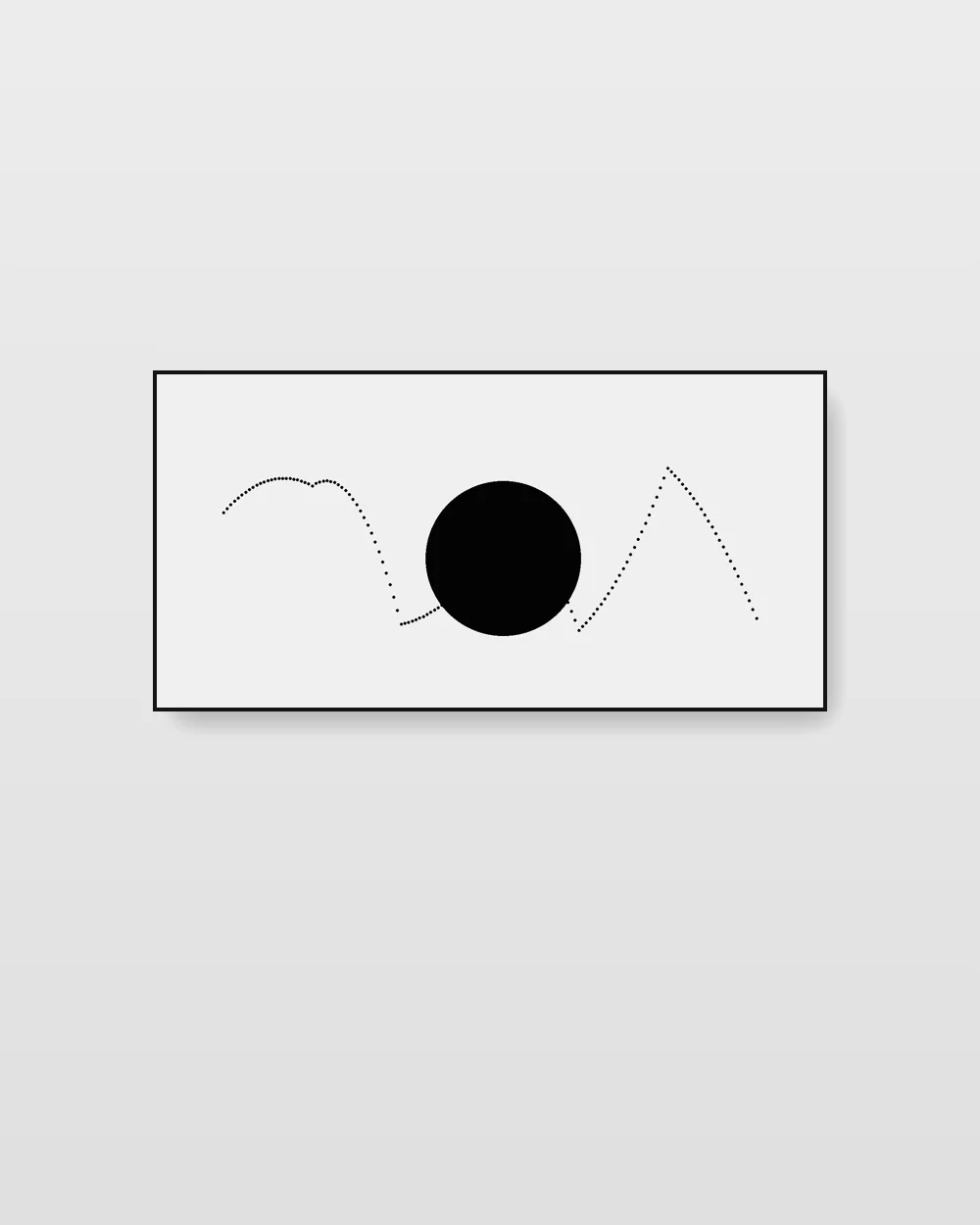 Nocturne Cartography, an original line art abstract painting in soft graphite
