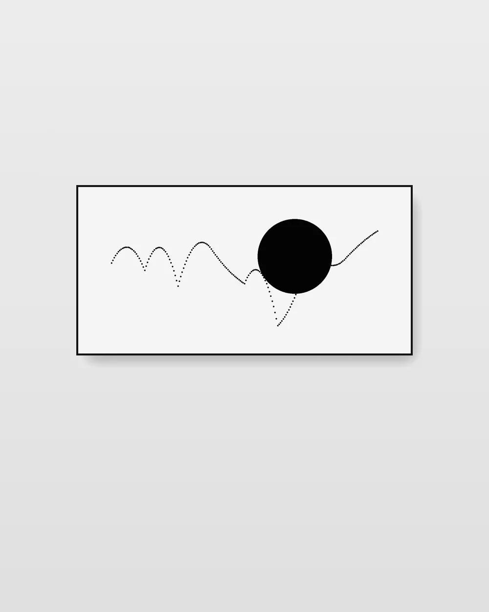 Northern Mass No. 11, an original line art abstract painting in soft graphite