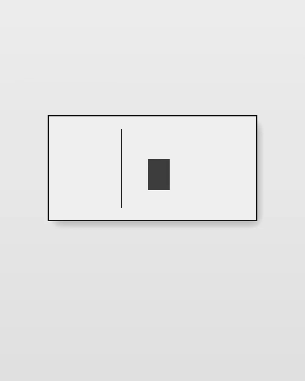 Pewter Field I, an original minimalist abstract painting in ink black on white
