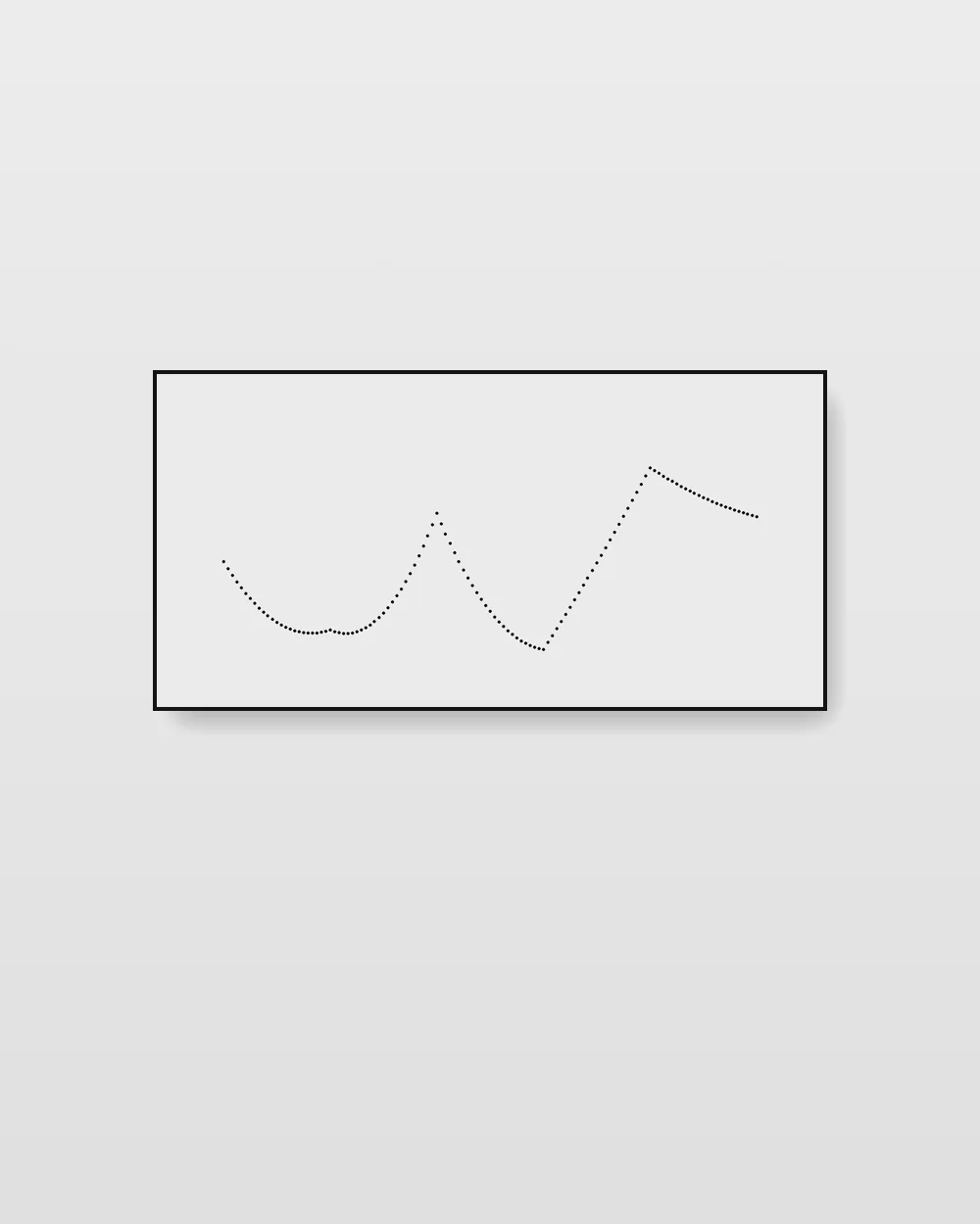 Quiet Mass No. 9, an original line art abstract painting in misty pale grey