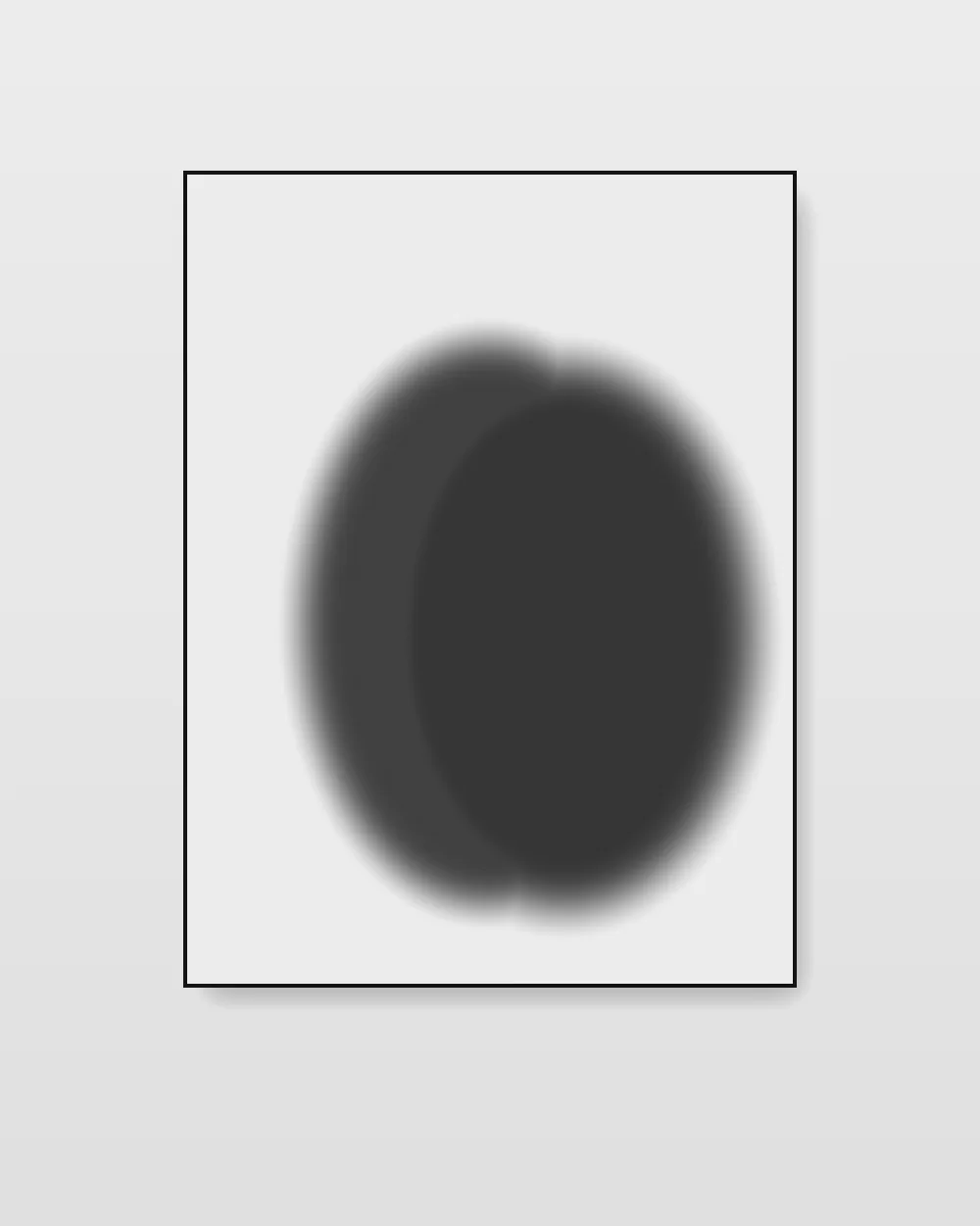 Solstice Interval I, original monochrome field abstract painting in misty pale grey on canvas
