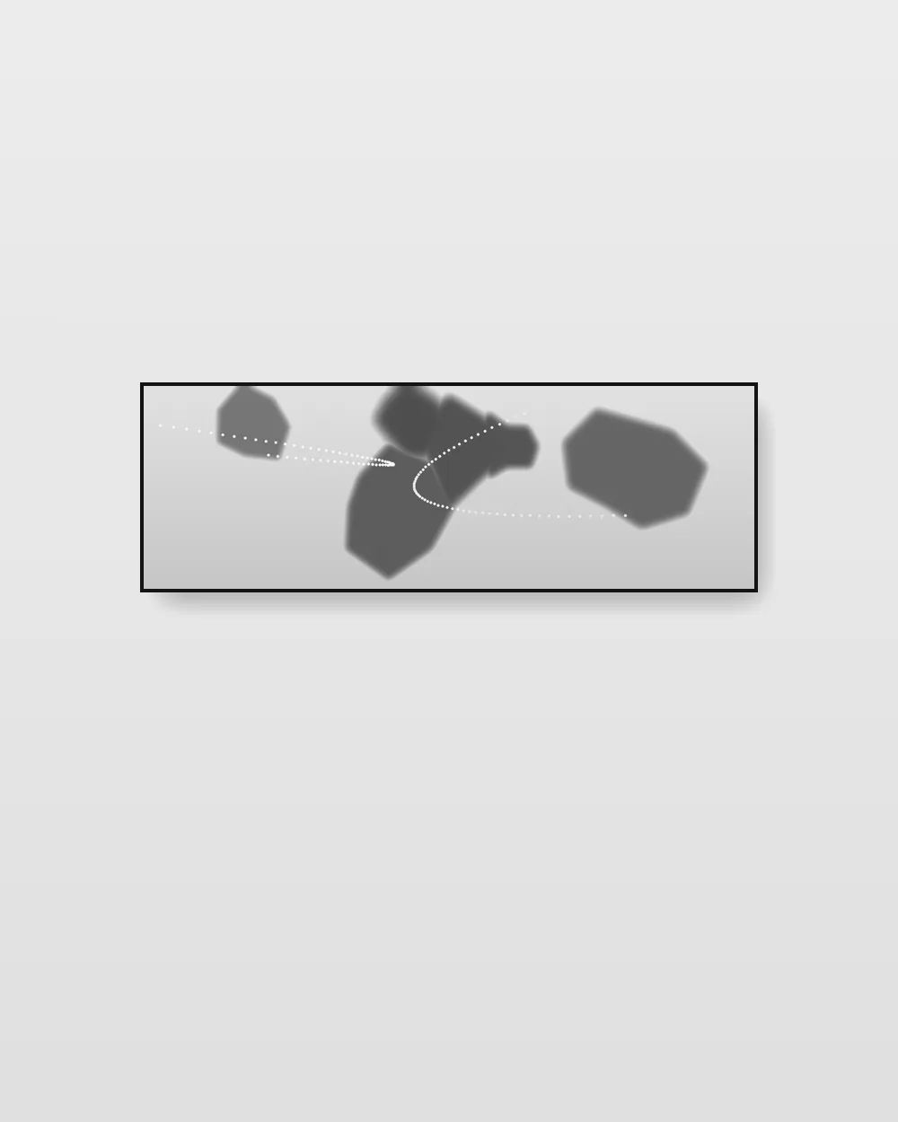 Tectonic Meditation, an original fluid art abstract painting in smoke and ash grey