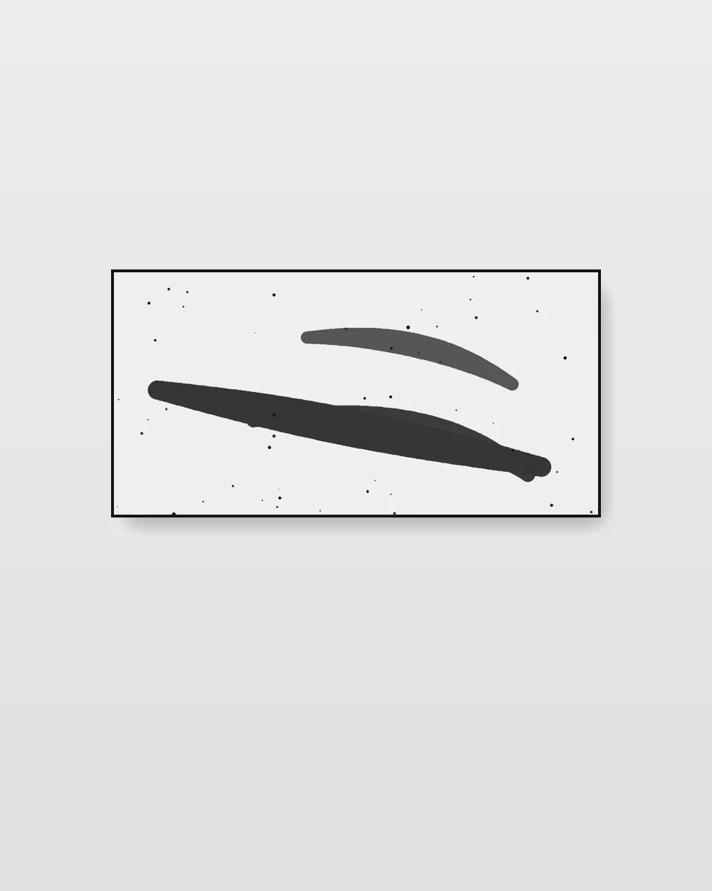 Threshold Variation No. 9, an original abstract expressionism abstract painting in soft graphite