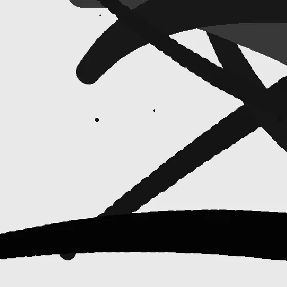 Surface detail 1 of Undertow Plane, abstract expressionism texture in high-contrast black and white