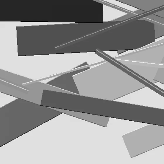 Surface detail 1 of Vellum Expanse IV, impasto texture texture in high-contrast black and white
