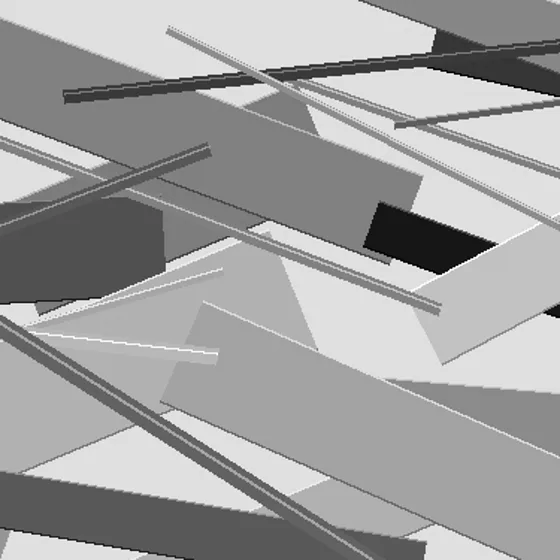 Surface detail 2 of Vellum Expanse IV, impasto texture texture in high-contrast black and white