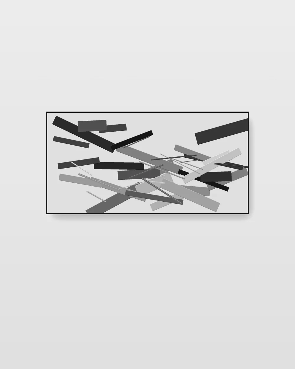 Vellum Expanse IV, an original impasto texture abstract painting in high-contrast black and white