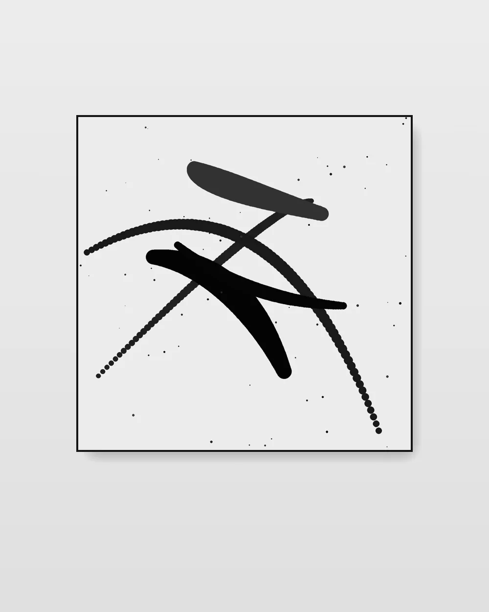 Vellum Plane IV, an original abstract expressionism abstract painting in soft graphite