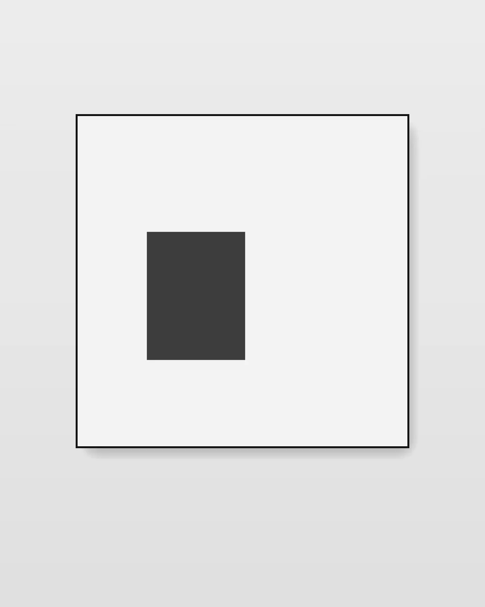 Vertex Echo, an original minimalist abstract painting in ink black on white